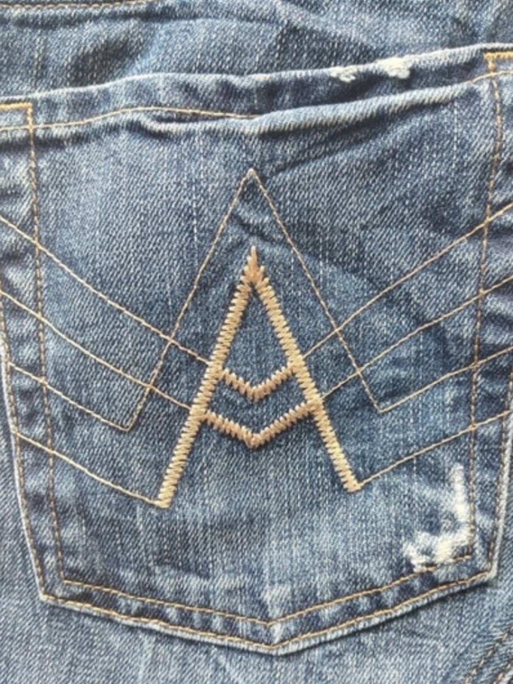 7 For All Mankind "A" Pocket Men's Bootcut Medium Wash Jeans 34 x 32 NWOT - Picture 4 of 10